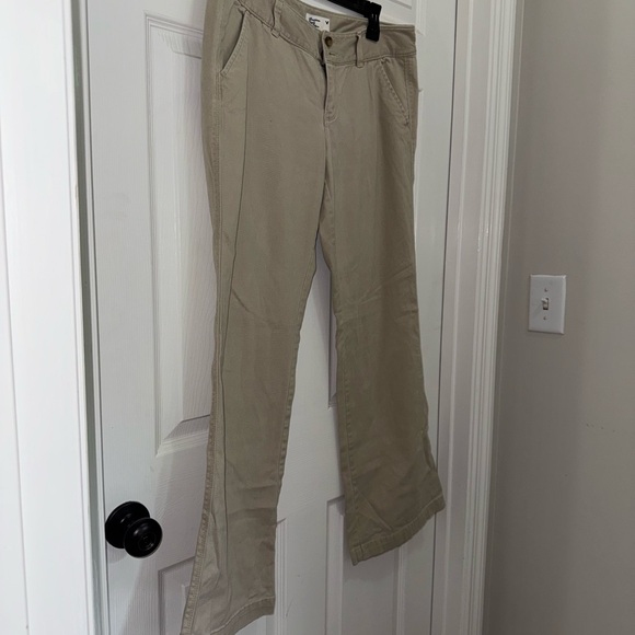 American Eagle Outfitters Light Khaki Pants Work School Casual Size 10 - Picture 4 of 9